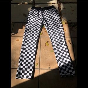 FOREVER 21 : checkerboard drawstring waist pants
